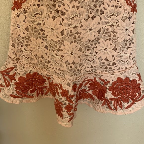 For Love & Lemons Matador Pink Lace Mini Dress - Picture 5 of 11